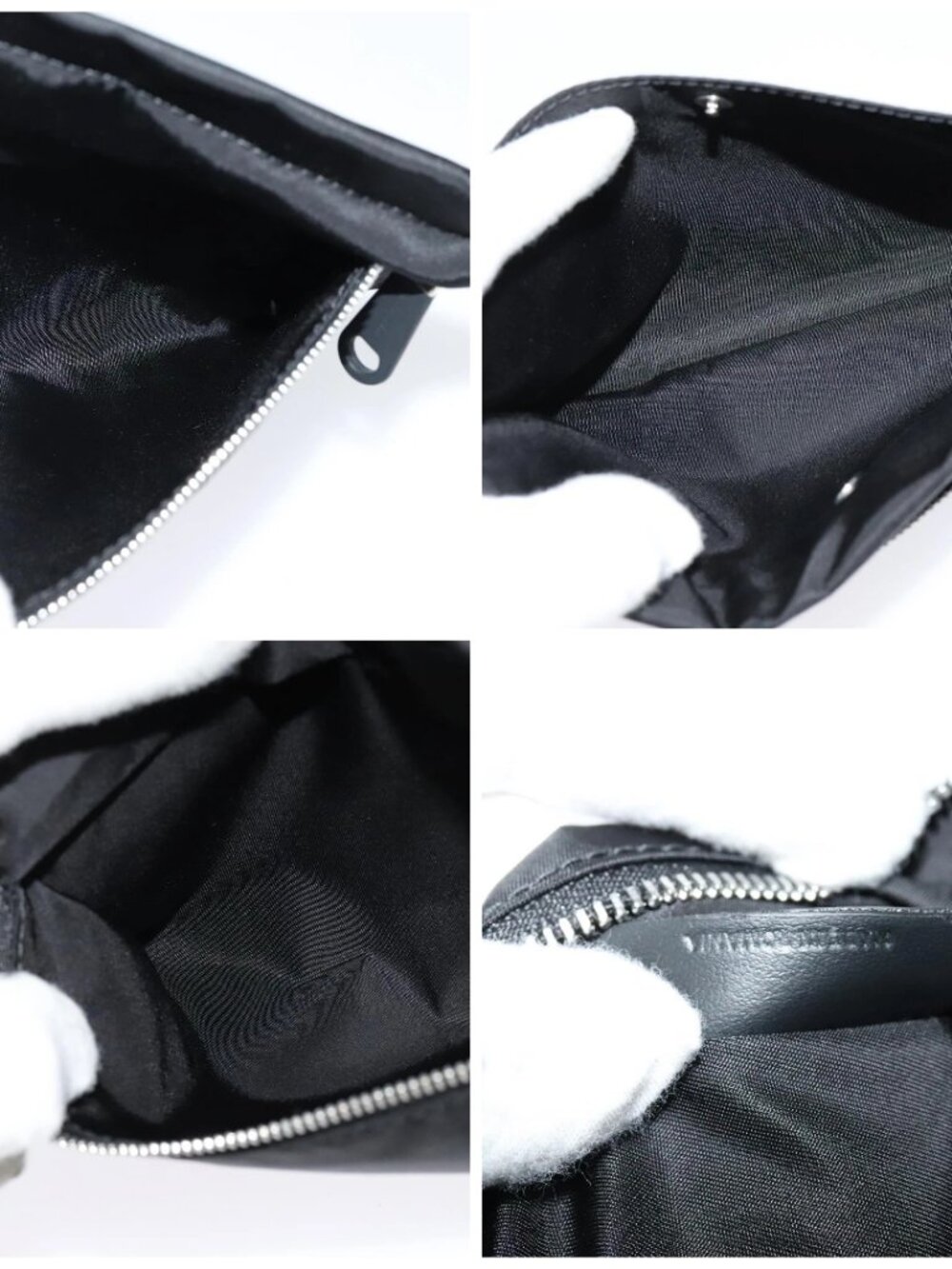 BURBERRY Pouch Nylon Black Silver - Picture 16 of 16
